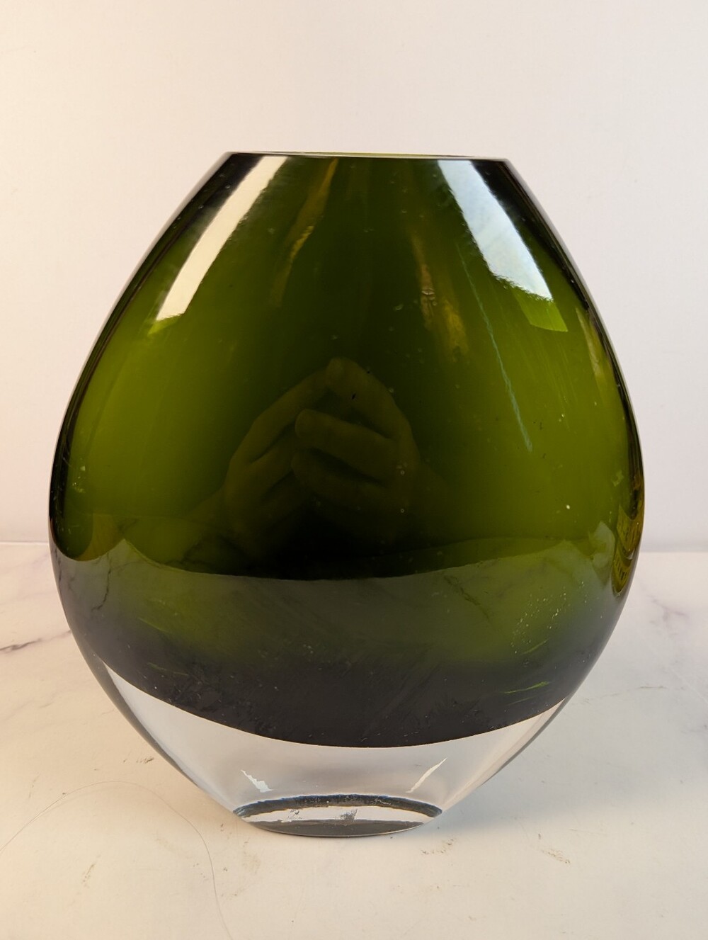 Vintage Rainforest Renewal Art Glass Vase by PartyLite